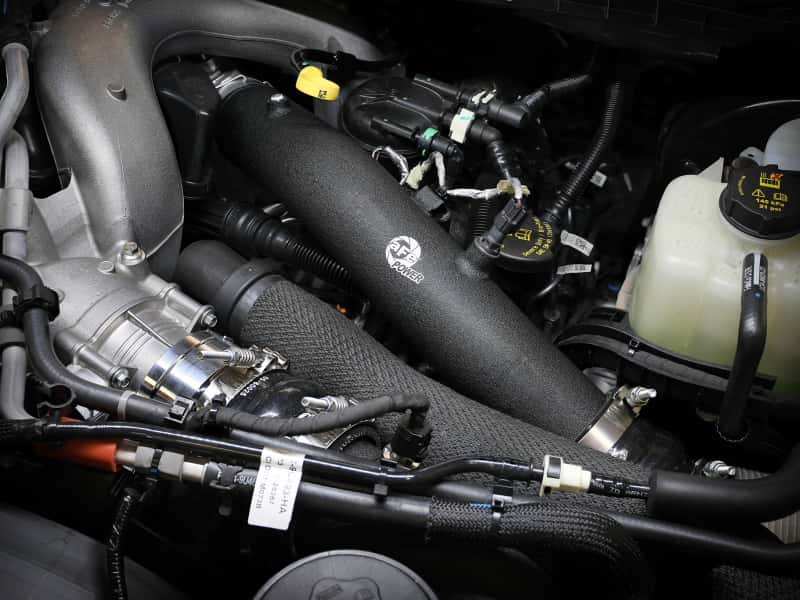 aFe — aFe 23-24 Ford F250/F350 Super Duty V8-6.7L BladeRunner 3 In. Aluminum Hot Charge Pipe- BLK
Hot Charge Pipe - view 7