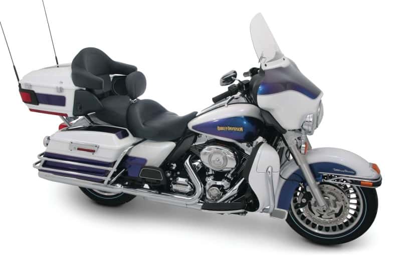 Mustang Motorcycle — Mustang 08-21 Harley Electra Glide Std, Rd Glide ,Rd King, Str Glide Std Touring Solo Seat - Black - view 1