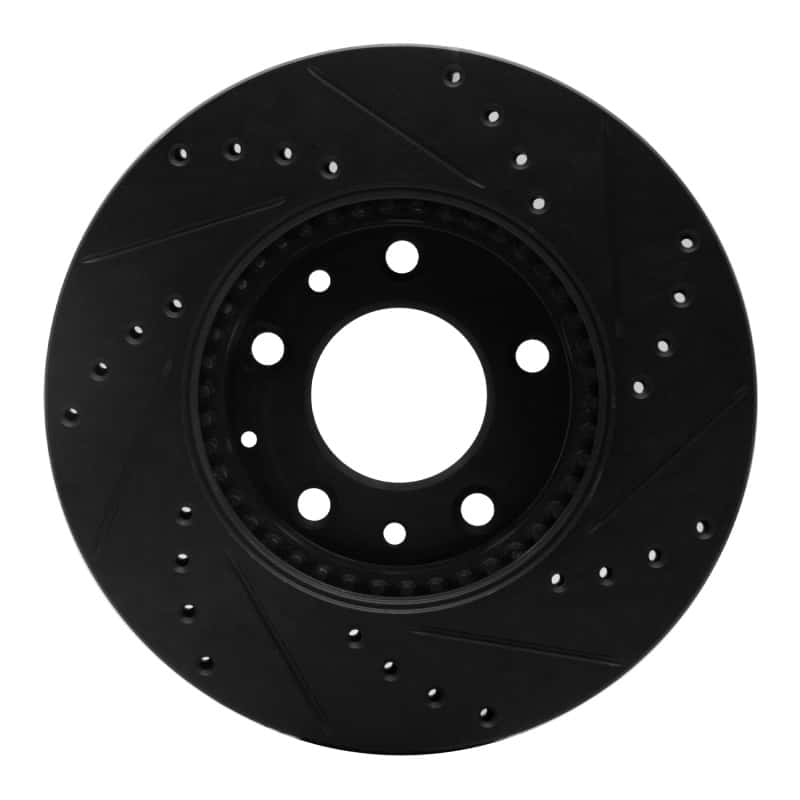 R1 Concepts — R1 03-05 Mazda 6 Front Left Drilled & Slotted Black Brake Rotor
R1 Brake Rotor Drill - view 5