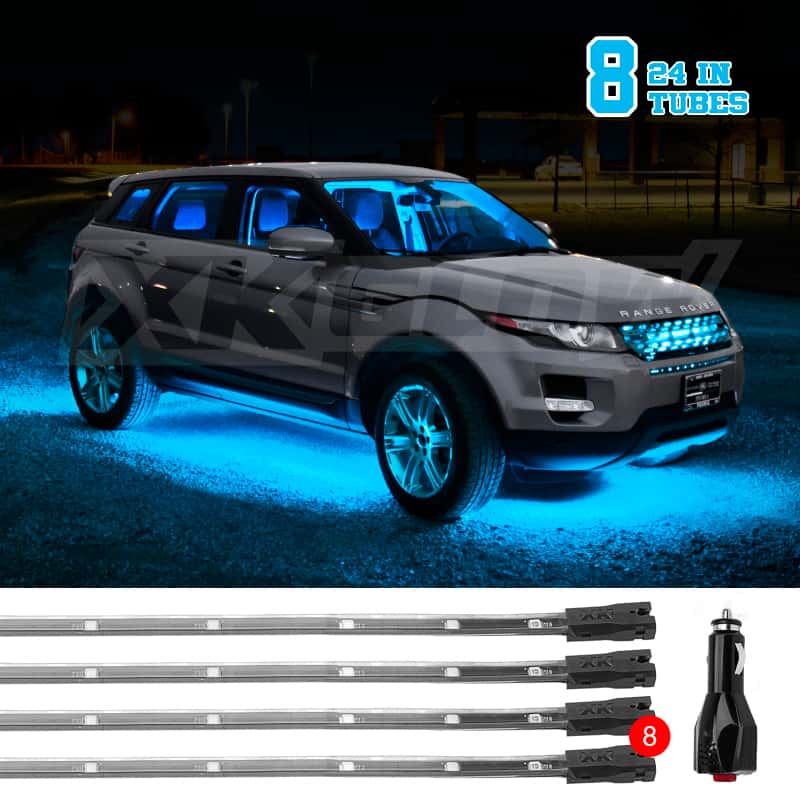 XKGLOW — XK Glow Tube Single Color Underglow LED Accent Light Car/Truck Kit Light Blue - 8x24In - view 1