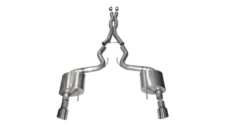 CORSA Performance — Corsa 2015-2017 Ford Mustang GT 5.0 3in Cat Back Exhaust Polish Dual 4.5in Tip (Xtreme)
Exhaust - view 2