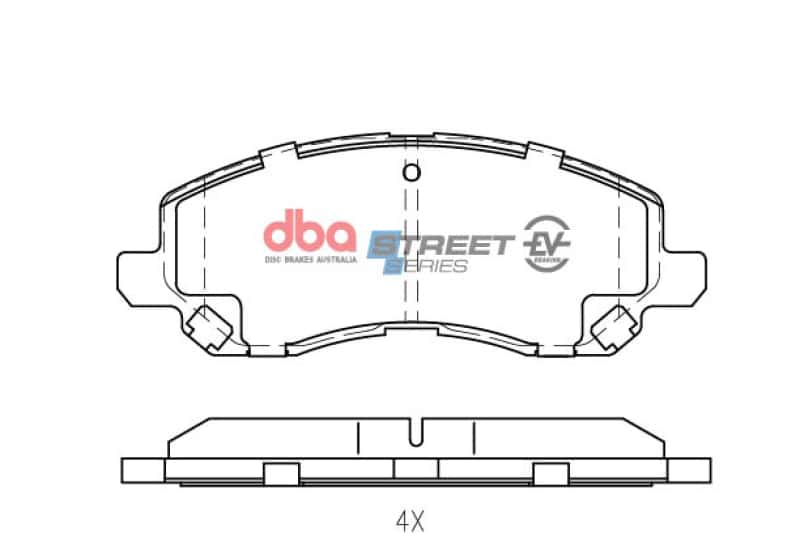 DBA — DBA 11-14 Chrysler 200 Front Street Series Brake Pads
Brake Pad - view 2