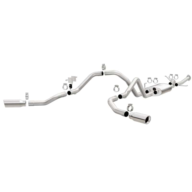 Magnaflow — MagnaFlow Cat-Back 10-15 Toyota Tundra SC LB / CC SB 4.6L/5.7L V8 SS 2.5 Dual Split Rear 4in Tip
Cat-Back - view 1
