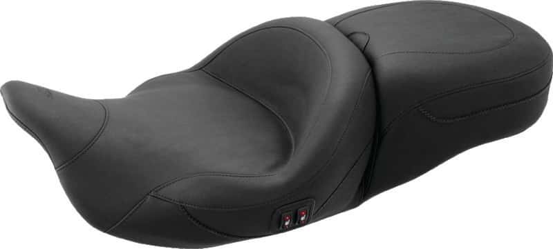Mustang Motorcycle — Mustang 08-21 Harley Electra Glide, Rd Glide, Rd King, Str Glide Touring Deluxe 1PC Seat - Black - view 2