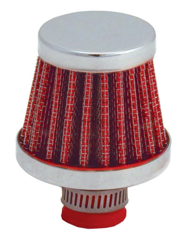 Spectre — Spectre Breather Filter 10mm Flange / 2in. OD / 1-3/4in. Height - Red - view 1