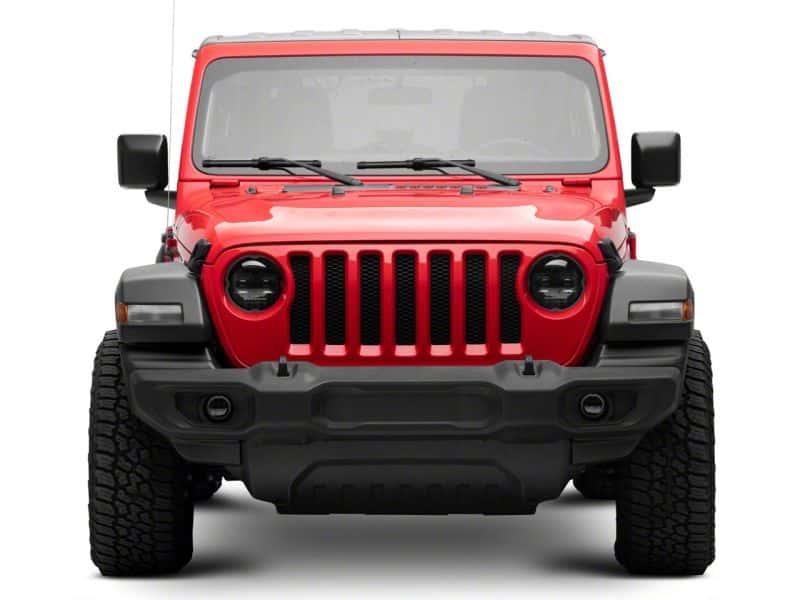 Raxiom — Raxiom 18-23 Jeep Wrangler JL Axial Series 9-In Angel Eye LED Headlights- Blk Housing (Clear Lens)
Headlights - view 2