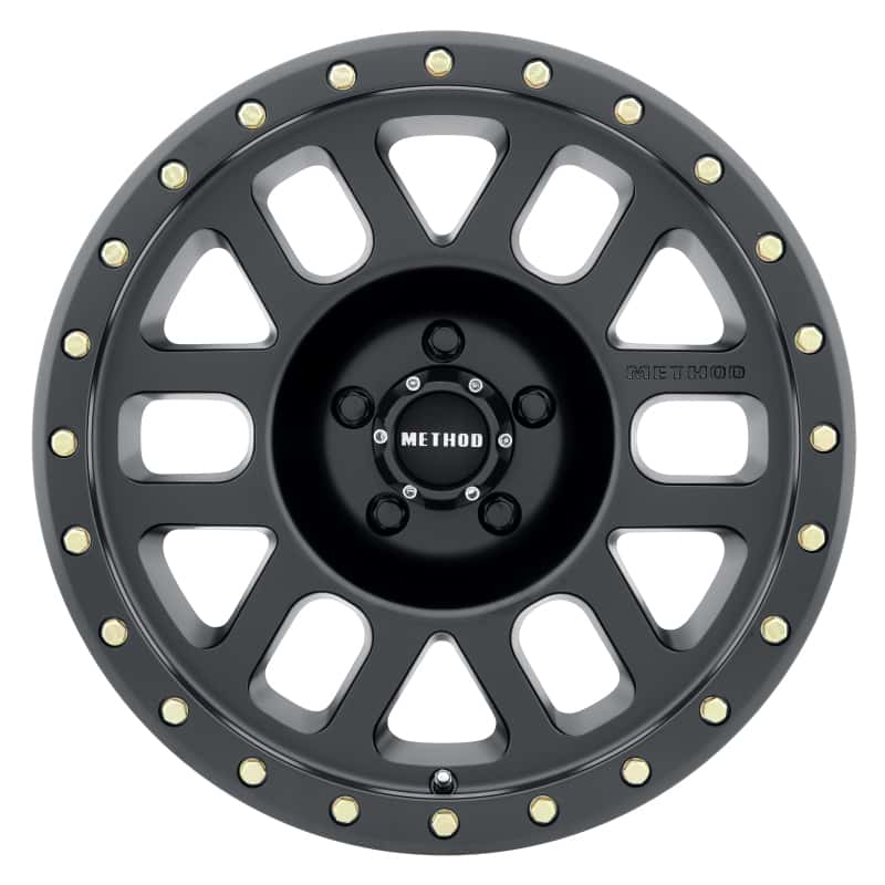 Method Wheels — Method MR309 Grid 17x8.5 0mm Offset 5x5 94mm CB Matte Black Wheel - view 2