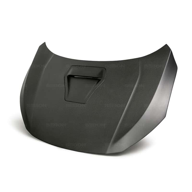 Seibon — Seibon 17-18 Honda Civic Type-R OEM-Style Dry Carbon Fiber Hood - view 6