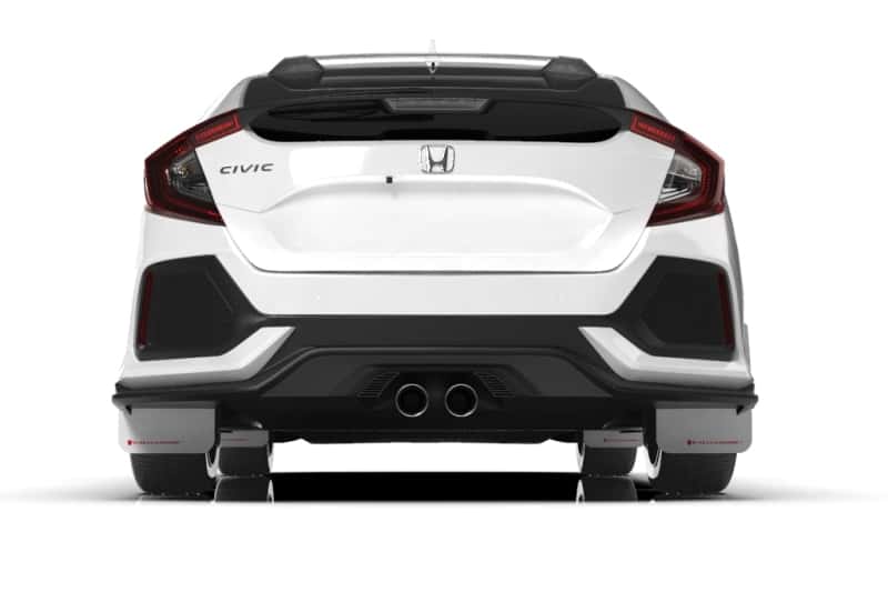 Rally Armor — Rally Armor 17-21 Honda Civic Sport/Sport Touring White UR Mud Flap w/Red Logo
Mud Flap - view 2