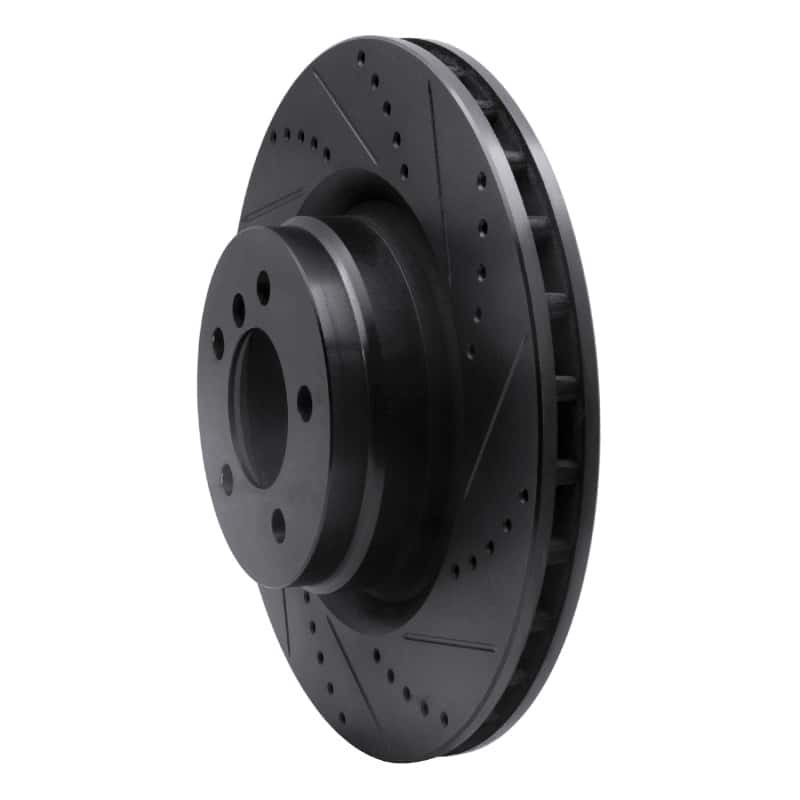 R1 Concepts — R1 06-12 Land Rover Range Rover Front Right Drilled & Slotted Black Brake Rotor
R1 Brake Rotor Drill - view 2