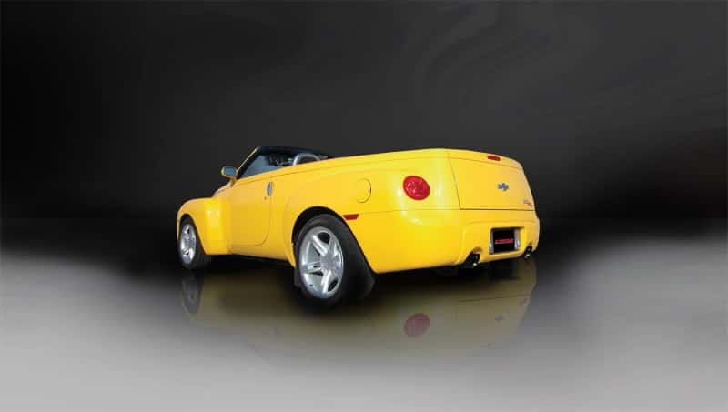 CORSA Performance — Corsa 2005-2006 Chevrolet SSR 5.3L V8 3in Cat-Back Dual Rear w Single 4in Black Pro-Series Tips
Exhaust - view 6