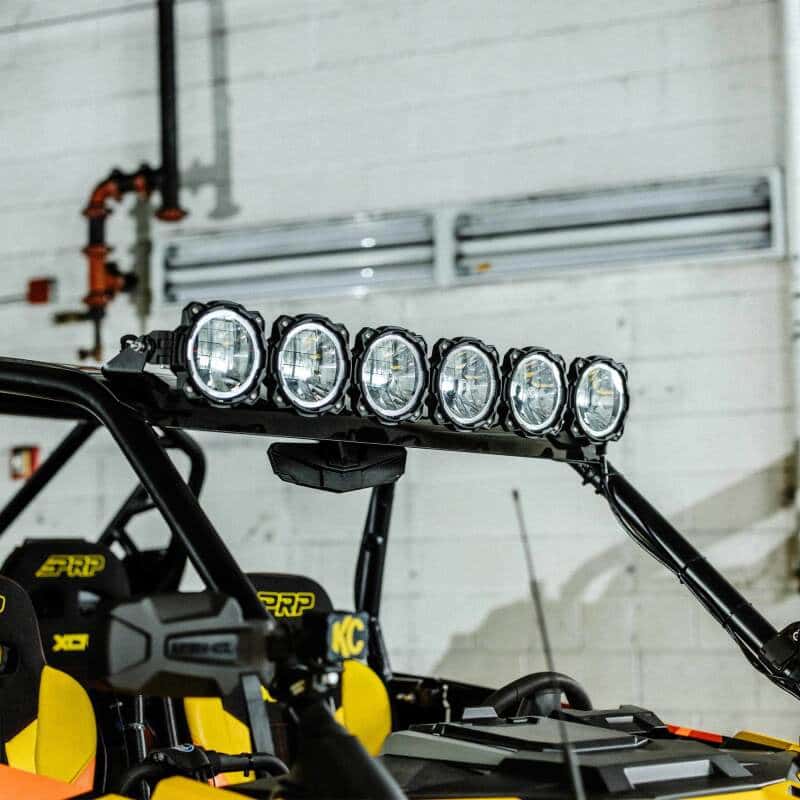 KC HiLiTES — KC HiLiTES 2020+ Polaris RZR Turbo R/Pro XP 39in. Pro6 Gravity LED 6-Light 120w Combo Beam - view 5