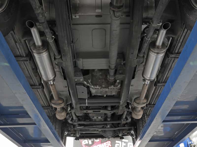 aFe — aFe 02-08 Mercedes-Benz G500 L6-3.0L (tt) Vulcan Series 2.5in 304 SS Cat-Back Exhaust System
Cat-Back Exhaust - view 4