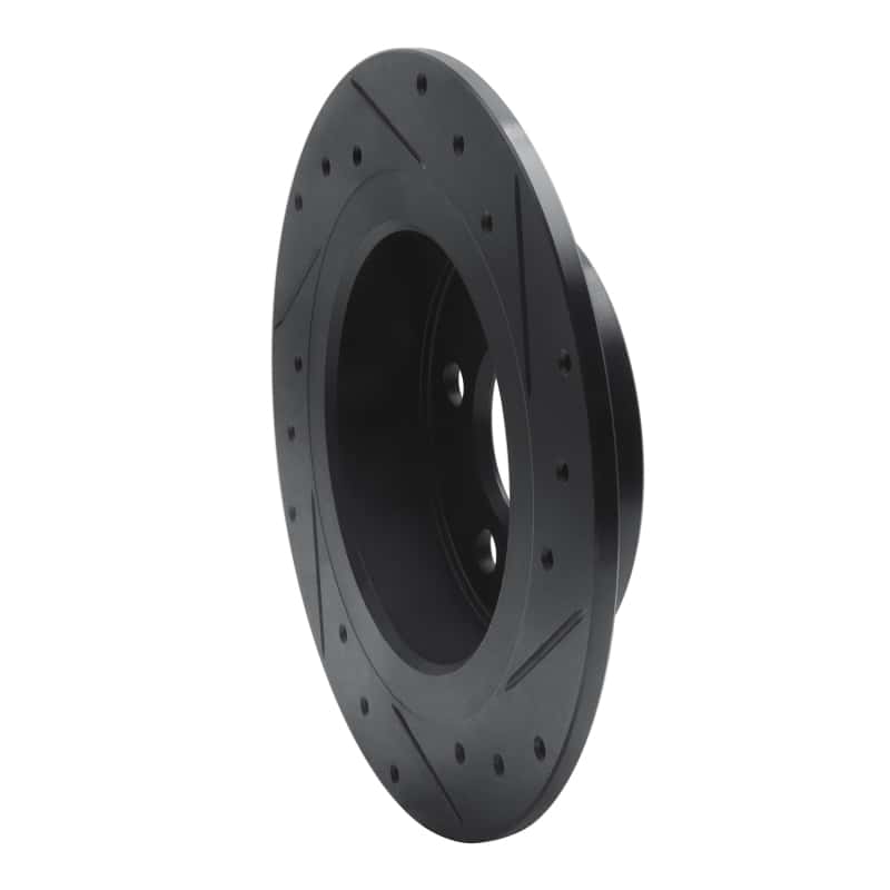 R1 Concepts — R1 14-25 BMW i3 Rear Left Drilled & Slotted Black Brake Rotor
R1 Brake Rotor Drill - view 4