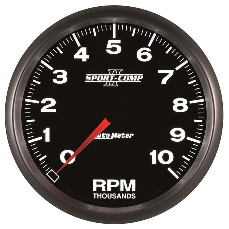 AutoMeter — Autometer Sport-Comp II 5 inch 0-10000 RPM In Dash Tachometer
5" TACH, 10,000 RPM, - view 5