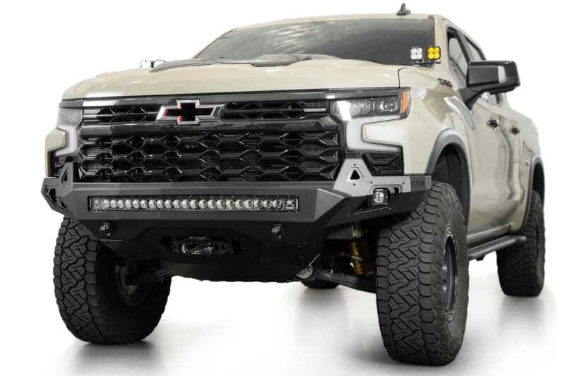 Addictive Desert Designs — Addictive Desert Designs 2022+ Chevy Silverado 1500 ZR2 Stealth Fighter Front Bumper
Bumper- Front - view 28