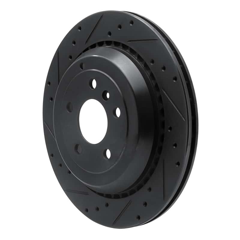R1 Concepts — R1 06-12 Mercedes-Benz ML350 Rear Left Drilled & Slotted Black Brake Rotor
R1 Brake Rotor Drill - view 2