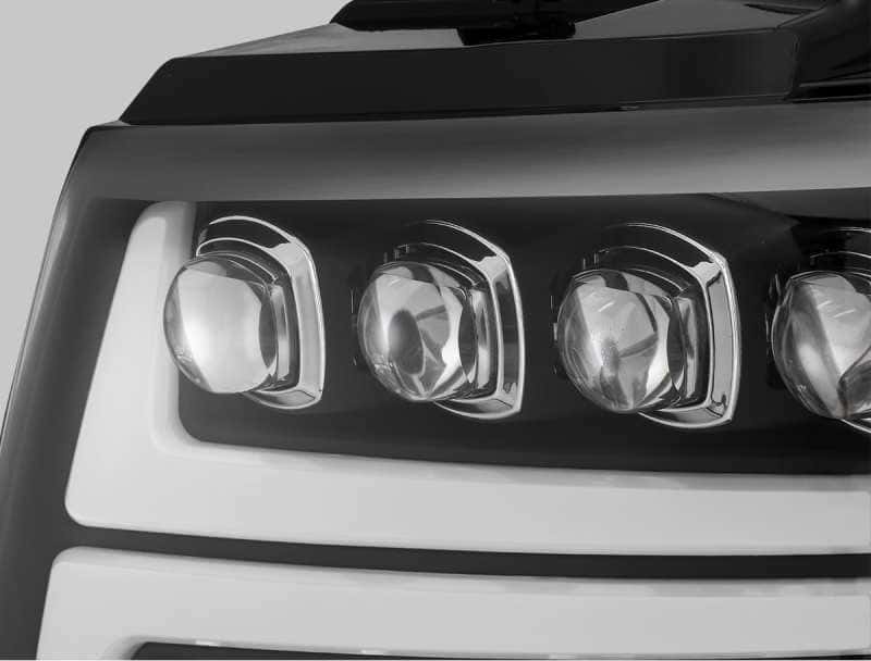 AlphaRex — AlphaRex 07-13 Chevy Avalanche NOVA LED Proj Headlights Plank Style Matte Black w/Activ Light/DRL
Projector Headlights - view 5