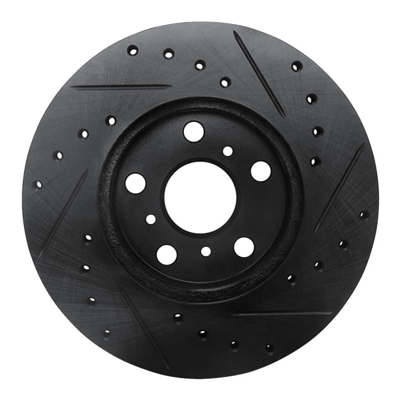 R1 Concepts — R1 90-91 Toyota Celica Front Left Drilled & Slotted Black Brake Rotor
R1 Brake Rotor Drill - view 5