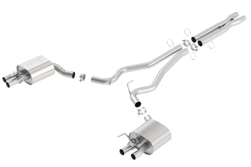 Borla — Borla 15-16 Ford Mustang Shelby GT350 5.2L ATAK Cat Back Exhaust (Uses Factory Valence)
Cat-Back System - view 3