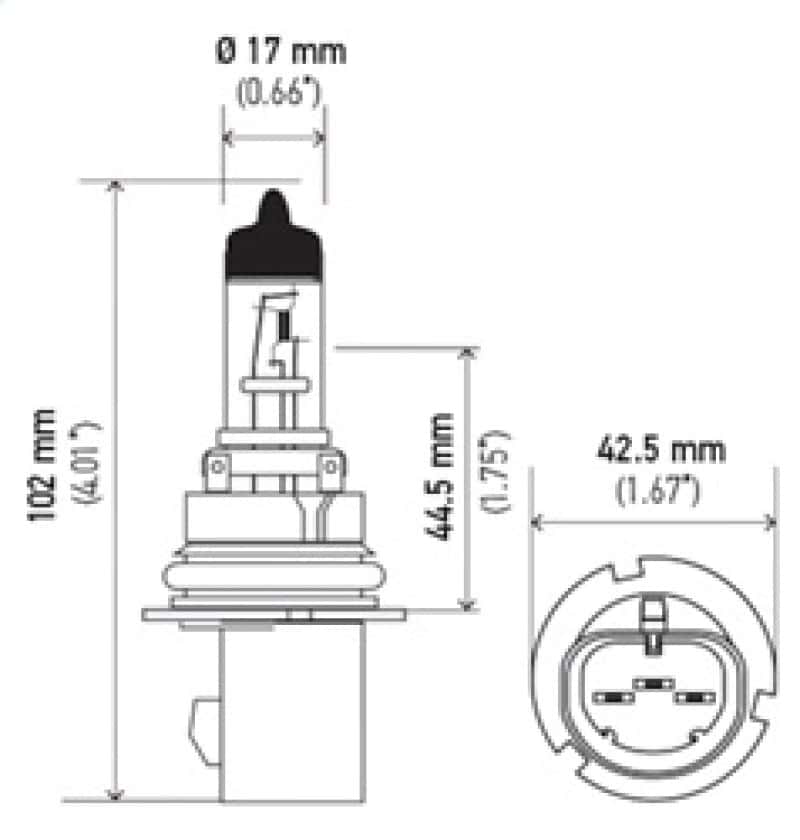 Hella — Hella Bulb Hb5 9007 12V 65/55W Xen Ylw
HB5 Halogen Bulb - view 11