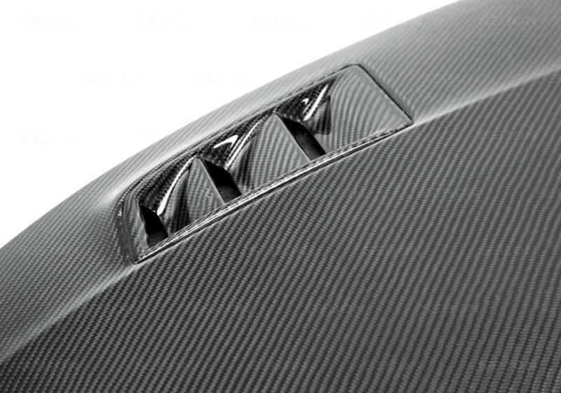 Seibon — Seibon 06-07 Honda Civic 4 Door MGII-Style Carbon Fiber Hood
HOOD - view 2