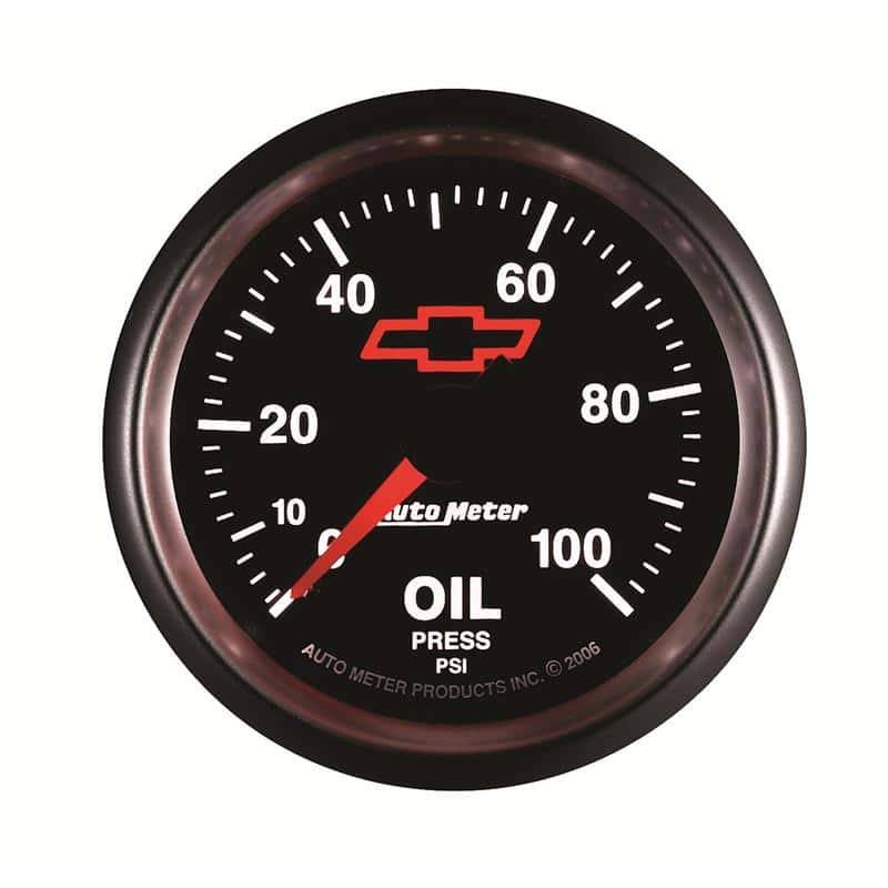 AutoMeter — Autometer Sport-Comp II GM 52mm 0-100 PSI Mechanical Oil Pressure Gauge
2-1/16" OIL PRESS, 0 - view 4