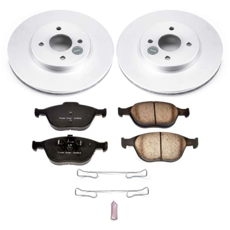 PowerStop — Power Stop 02-04 Ford Focus Front Z17 Evolution Geomet Coated Brake Kit - view 1
