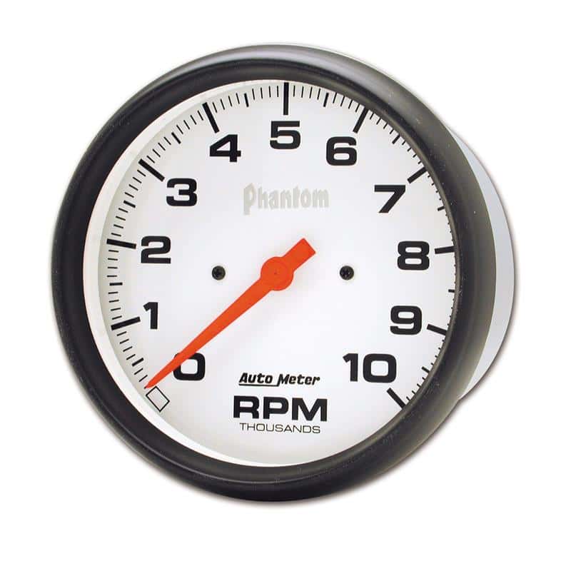 AutoMeter — Autometer Phantom 5in 10000 RPM In-Dash Electronic Single Range Tachometer
5" TACH, 10,000 RPM, - view 2