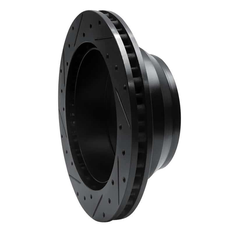 R1 Concepts — R1 99-04 Ford F-350 Super Duty 4WD Rear Right Drilled & Slotted Black Brake Rotor
R1 Brake Rotor Drill - view 4
