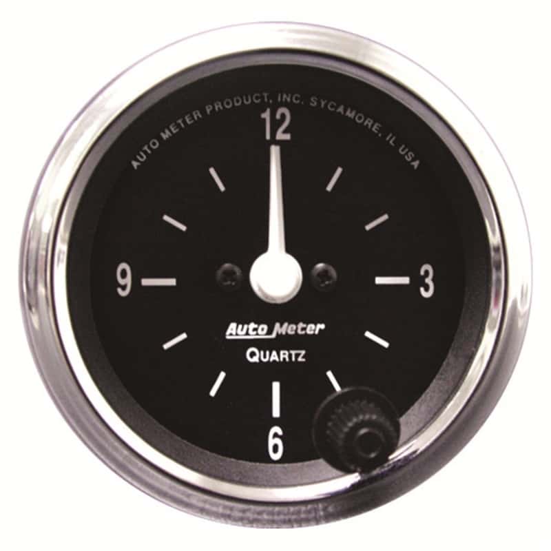 AutoMeter — Autometer Cobra 2 1/16in 12HR Analog Clock Gauge
GA 2" CLOCK COBRA - view 1