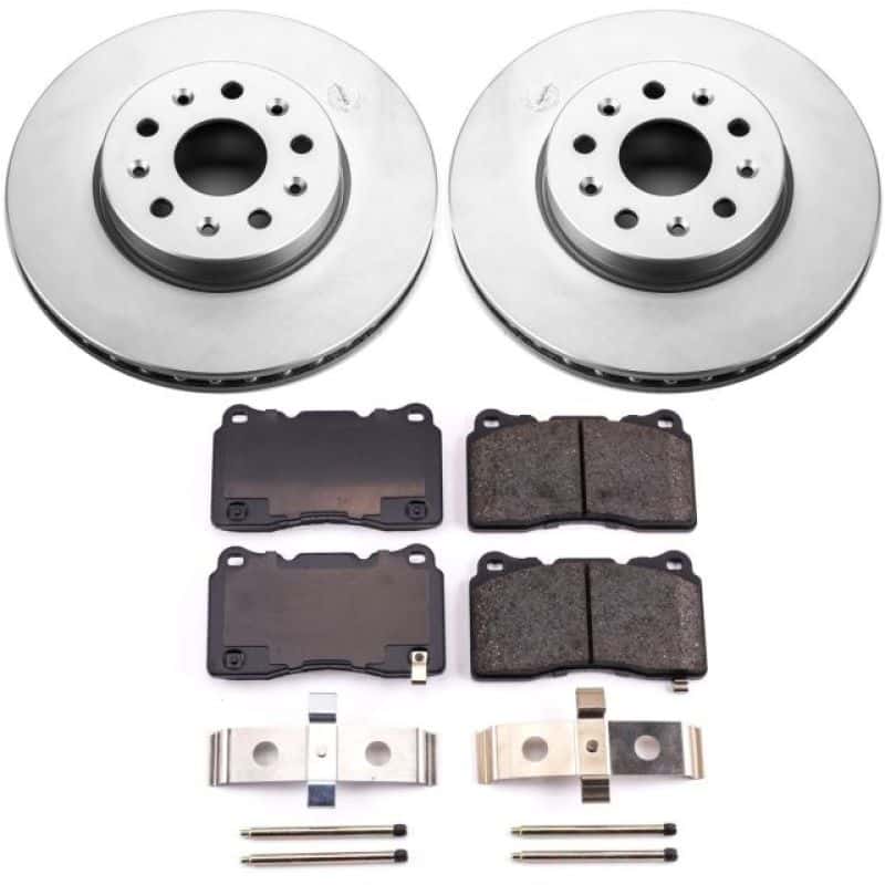 PowerStop — Power Stop 14-18 Cadillac CTS Front Z17 Evolution Geomet Coated Brake Kit - view 1