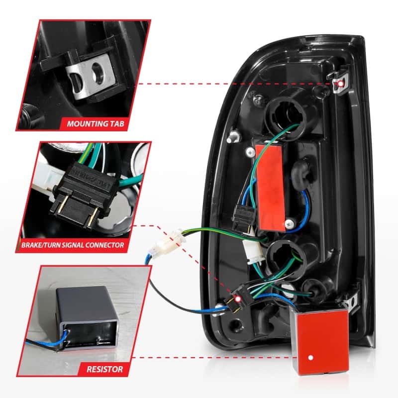 ANZO — ANZO 00-06 Toyota Tundra (Std. Bed/Reg Cab) LED Taillights w/Light Bar Black Housing Smoke Lens - view 5