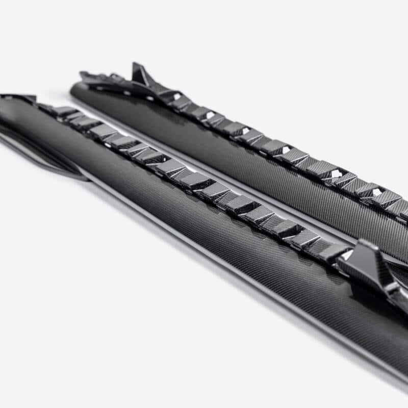 Anderson Composites — Anderson Composites 2024 Ford Mustang Type-GT5 Carbon Fiber Side Rocker Panel Splitter - view 4