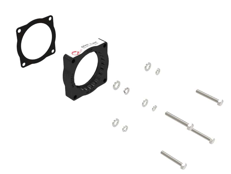 aFe — aFe Silver Bullet Throttle Body Spacer 07-13 BMW 328i (E90/E91/E92/E93) L6-3.0L N52
Throttle Body Spacer - view 2