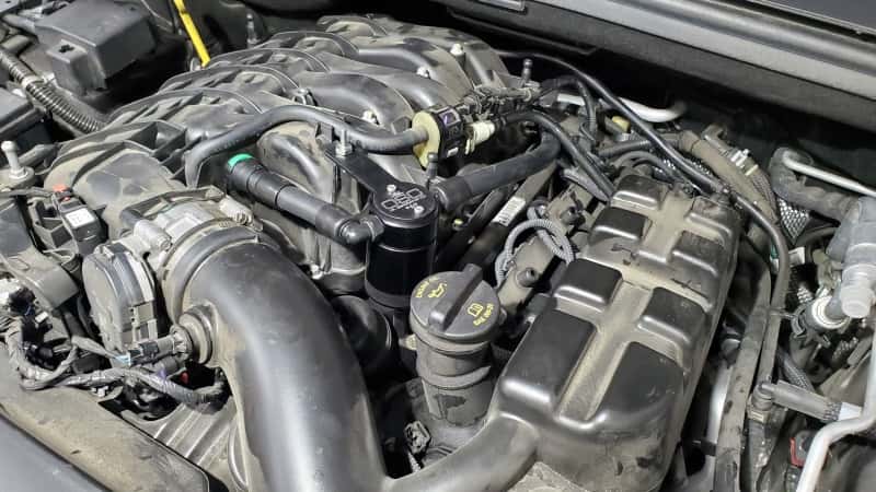 J&L — J&L 16-25 Dodge Durango / Jeep Grand Cherokee 3.6L Oil Separator 3.0 Passenger Side - Black Anod
Oil Separator - view 2