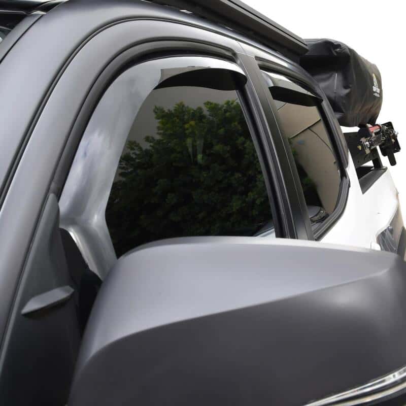Westin — Westin 2016-2018 Toyota Tacoma Double Cab 4dr In-Channel Wind Deflector 4pc - Smoke
Side Window Vent - view 6