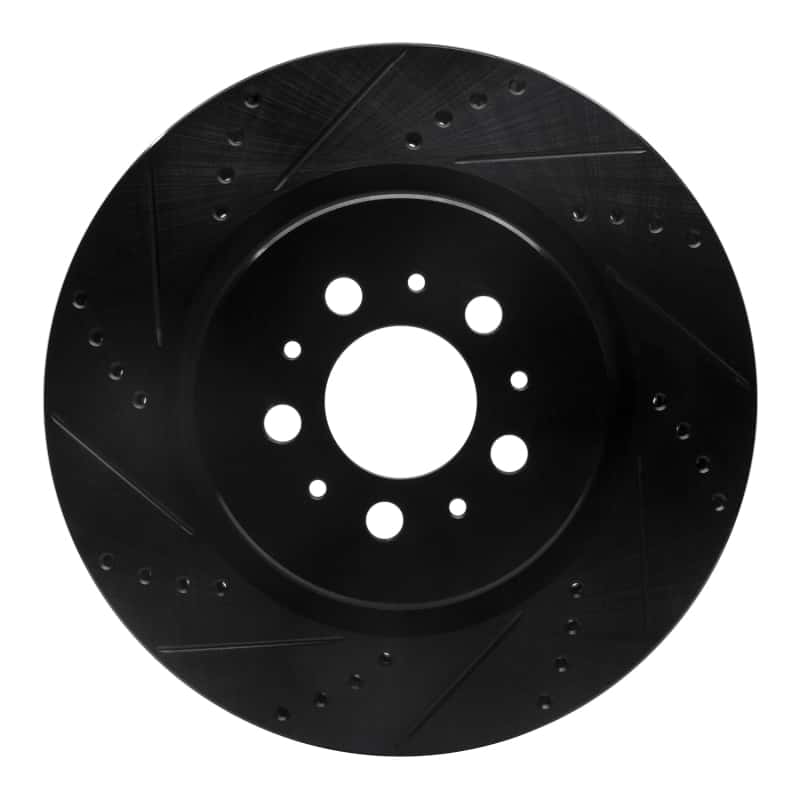 R1 Concepts — R1 04-07 Volvo V70 Rear Left Drilled & Slotted Black Brake Rotor
R1 Brake Rotor Drill - view 1