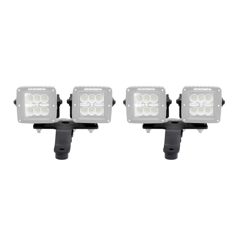 Go Rhino — Go Rhino 18-20 Jeep Wrangler JL/JLU/Gladiator JT Light Mount - Two 3in Cubes
WS Cowl Mount - view 1