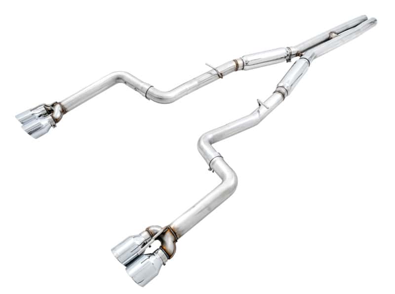AWE Tuning — AWE Tuning 2015+ Dodge Challenger 6.4L/6.2L SC Track Edition Exhaust - Quad Chrome Silver Tips
Track Exhaust - view 1