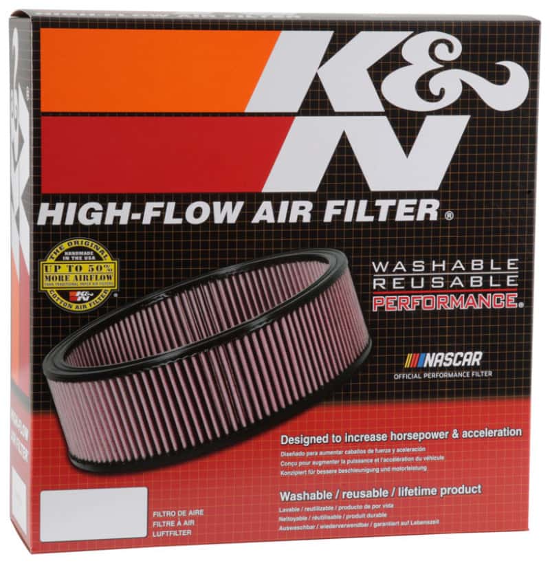 K&N Engineering — K&N Replacement Drop In Air Filter - 14in OD / 12in ID / 4in H w/ Wire - view 6