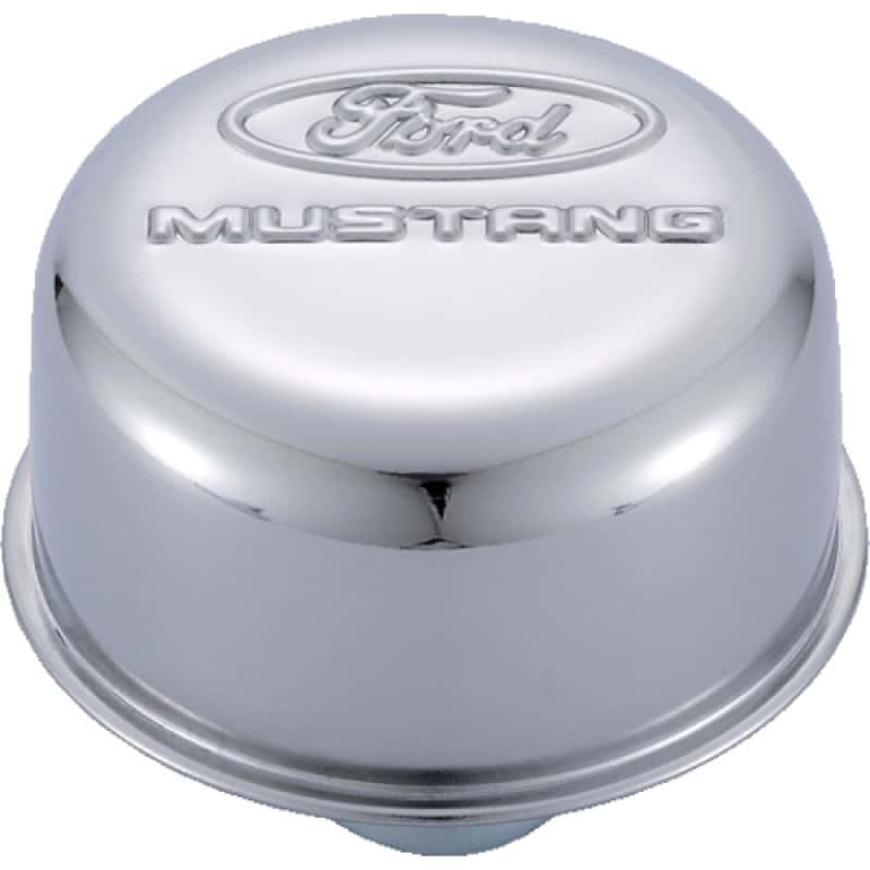 Ford Racing — Ford Racing Chrome Breather Cap w/ Ford Mustang Logo
Oil Breather Cap - view 2