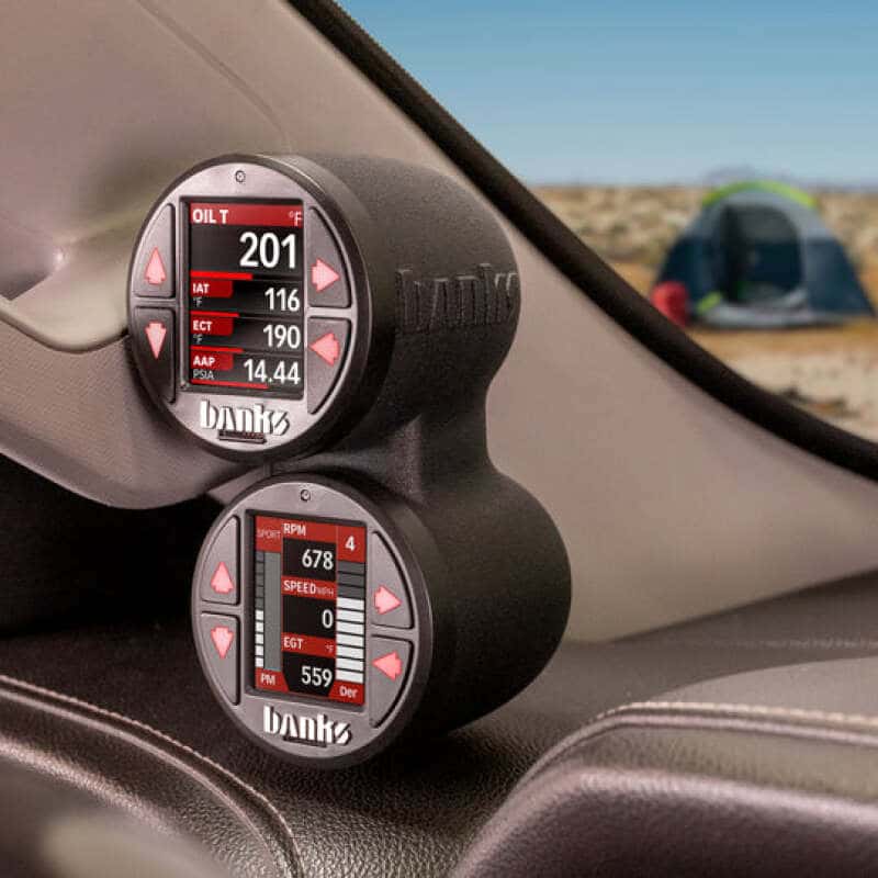 Banks Power — Banks Power 15-19 Chevrolet / GMC 2500/3500 iDash Stealth Dual Pod Mount
Stealth Pod Mount - view 4