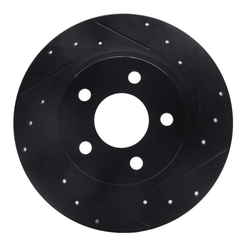 R1 Concepts — R1 98-05 Buick Park Avenue Rear Right Drilled & Slotted Black Brake Rotor
R1 Brake Rotor Drill - view 1