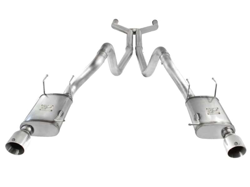 aFe — aFe MACHForce XP Cat-Back Exhaust 3in SS w/ Polished Tips 11-14 Ford Mustang GT V8 5.0L
Cat-Back Exhaust - view 3