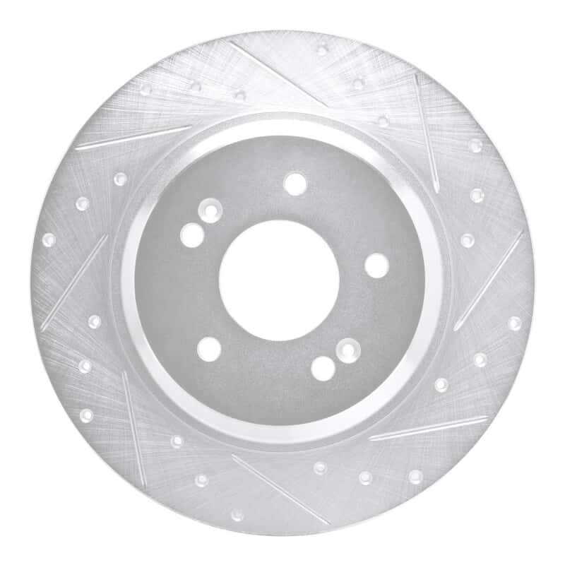 R1 Concepts — R1 21-25 Hyundai SANTA FE Rear Right Drilled & Slotted Silver Brake Rotor
Disc Brake Rotor - view 1