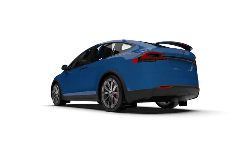 Rally Armor — Rally Armor 22-26 Tesla Model X Black UR Mud Flap w/Blue Logo
Mud Flap - view 2
