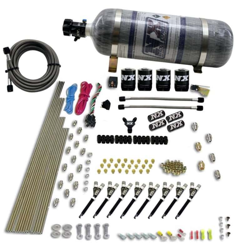 Nitrous Express — Nitrous Express 8 Cyl VXL Direct Port 4 Solenoids Nitrous Kit (200-500HP) w/12lb Bottle
Injection System Kit
N2OSys - view 1