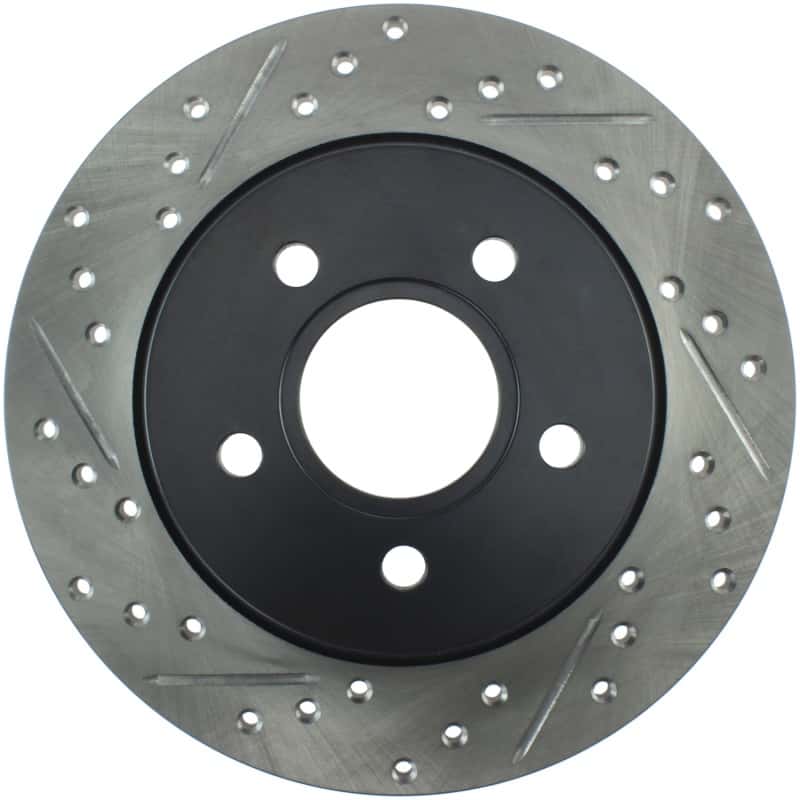 Stoptech — StopTech 12-15 Ford Focus w/ Rear Disc Brakes Rear Right Slotted & Drilled Rotor
Disc Brake Rotor
Slot/Drill Rotor - view 1