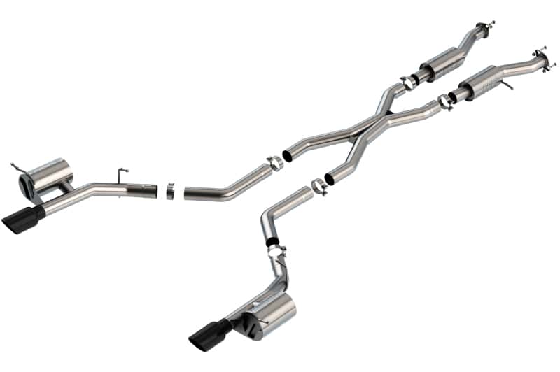 Borla — Borla 2021+ Dodge Durango SRT Hellcat 6.2L V8 AWD S-Type Cat-Back Exhaust System - Black Chrome Tips
Cat-Back System - view 1